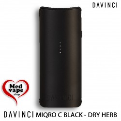 MIQRO-C BLACK DRY HERB VAPORIZER - DAVINCI WEED MEDVAPE