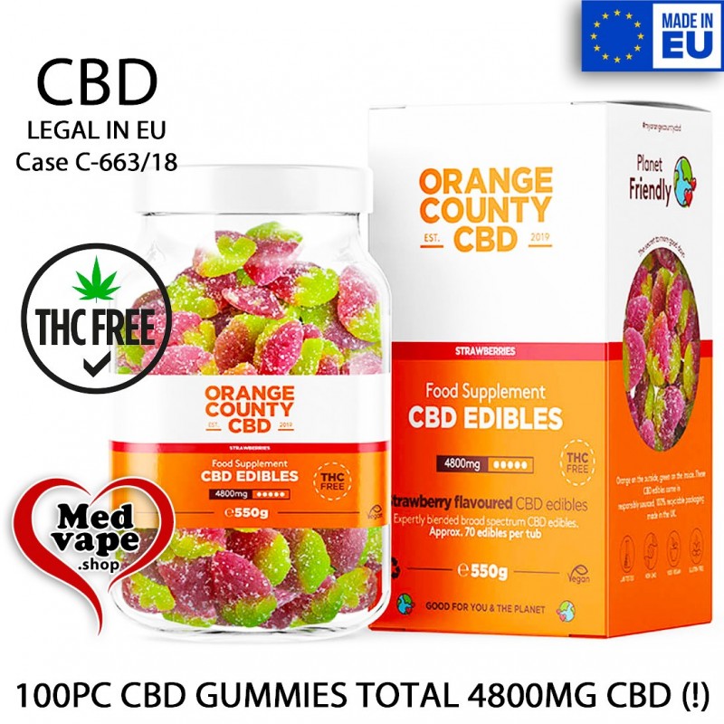 CBD GUMMIES 100PC 4800MG CBD STRAWBERRY – ORANGE COUNTY MEDVAPE THC FREE LEGAL CANNABIS STRAWBERRY CBD GUMMIES 100PC 4800MG CBD STRAWBERRY – ORANGE COUNTY MEDVAPE THC FREE LEGAL CANNABIS STRAWBERRY